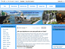 Tablet Screenshot of casas-particulares-cuba.com